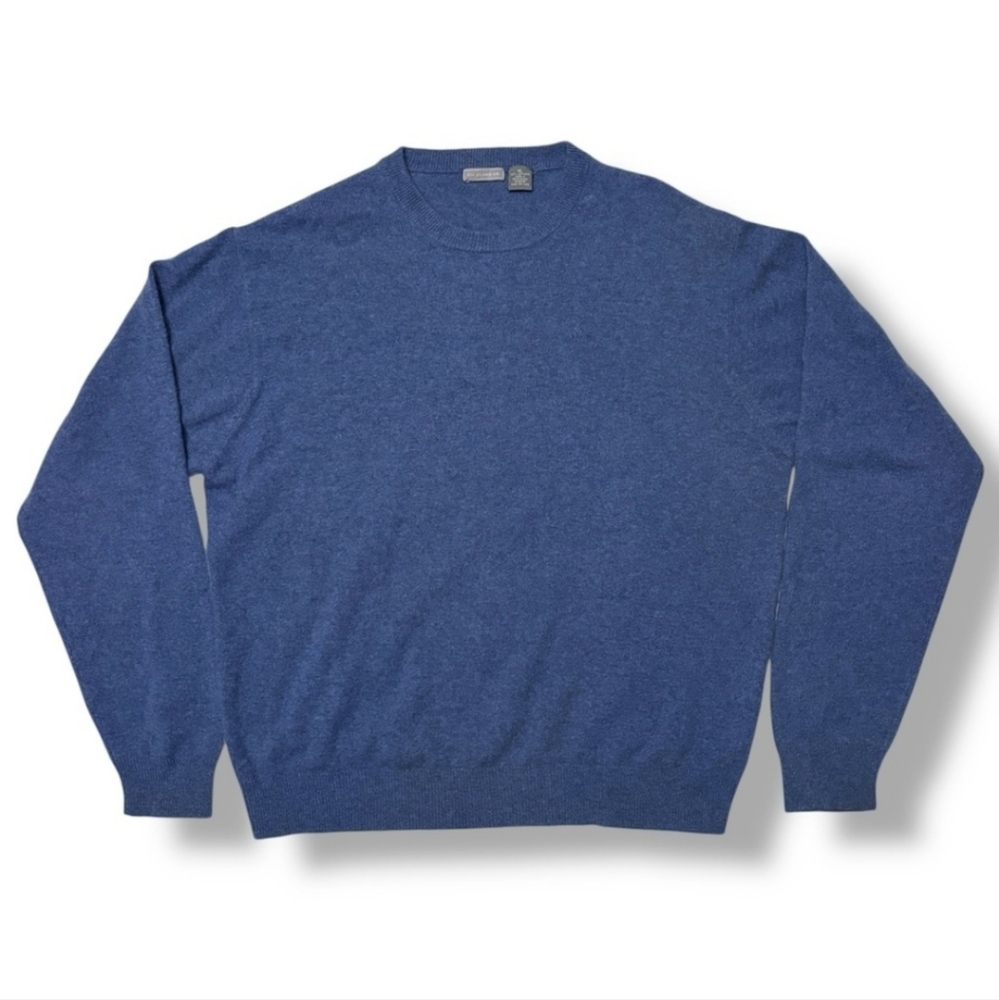 CH CLASSICS Blue Cashmere Crew Neck Sweater
